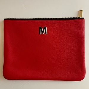 Rebecca Minkoff Jody red Pouch M large clutch chic flat envelope Bag
